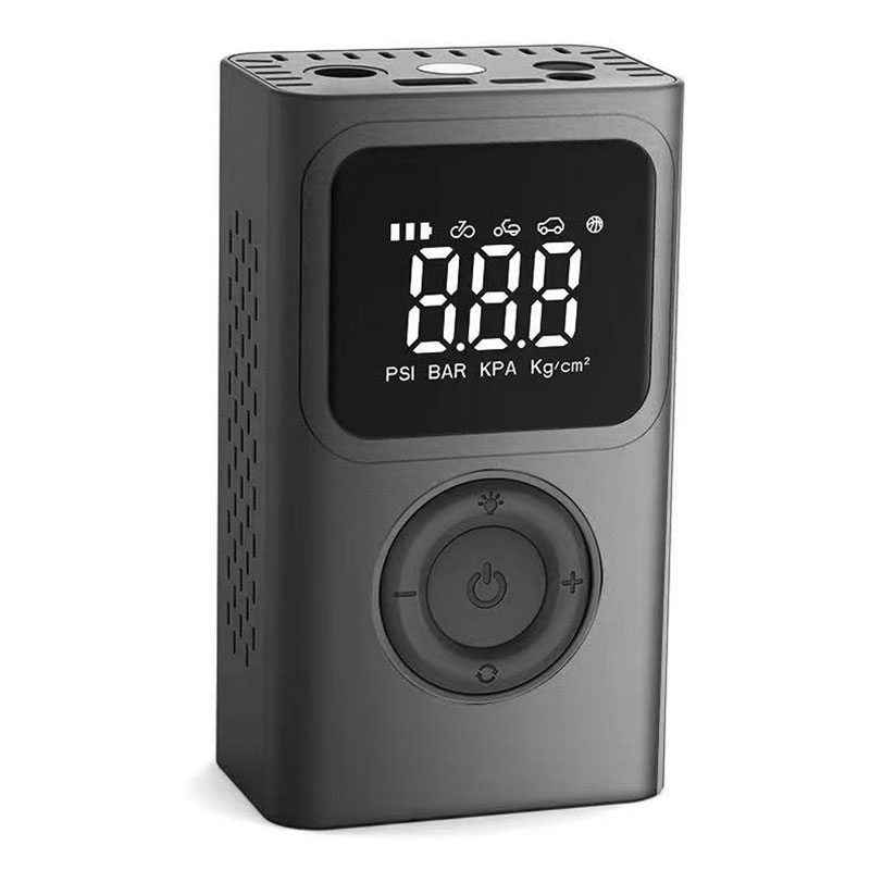 Inflador inalámbrico con pantalla digital C-04 con luz LED y SOS
